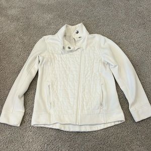 Lululemon white asymmetrical zip up sweatshirt size 6